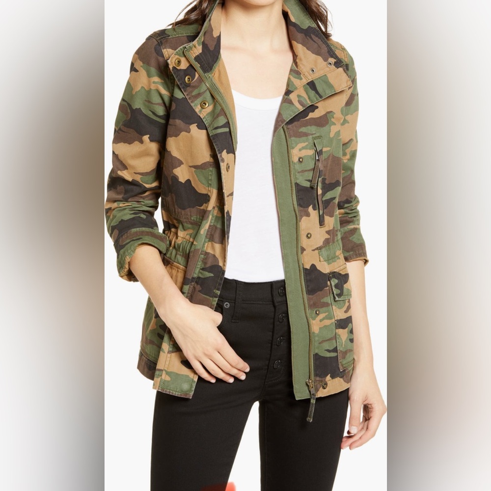 Madewell Camo Utility Jacket β Size S - Picture 2 of 6
